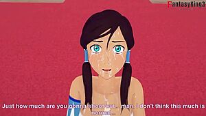 the avatar korra delivers perfect blowjob