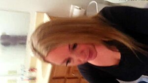 Homemade girlfriend deepthroats big cock