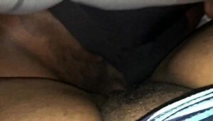 Fucking my ebony squirting black