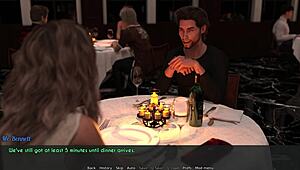 I’m torn watching this cheating milf in 3D game with Bennett at dinner