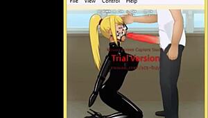 This BDSM scene includes intense deepthroat action that's really good