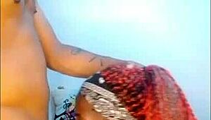 Ζωντανή ιδιωτική cam με καυτή Λατίνα να ρίχνει επική πίπα