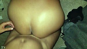 Cumming on my wife during fucking with latina ass and cock
