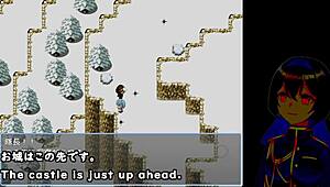 Why does the crossdressing maid regret the machine trial in this anime hentai game?