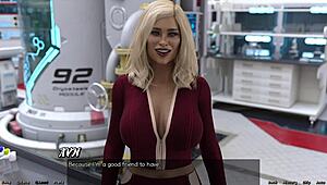 stranded in space 19 - checking out the cute robot girl