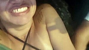 Driver Provokes MILF Until She Gives Blowjob in Car!