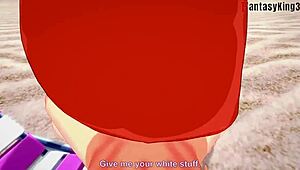 Grown Gwen Tennyson fucks in bikini on beach in 3D fantasy