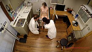 Innocent shy teen Lainey gets full gyno exam by Doctor Tampa in clinic