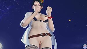 momiji's nude close-up in doaxvv