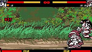 Climax Battle Studios Fighters Hentai Game Ep 1 - Futanari Sex Fight in Ring