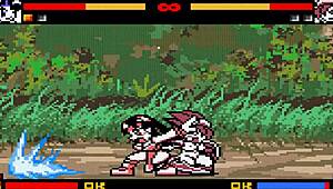 Climax Battle Studios Fighters Hentai Game Ep 1 - Futanari Sex Fight in Ring