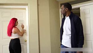 British whores get choked by big black cocks in rough sex