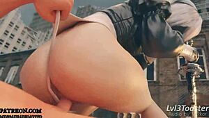 Mingrad 18 - Nier Automata Special with Big Tits in Wild 3D Cartoon Action