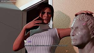 Lara Croft hluboko hltá obří černý pták v glory hole v 3D hentai