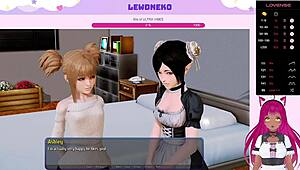 Vtuber Lewdneko gémit fort dans Harem Hotel Partie 16 !