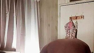 60 plus milf with huge fake boobs rides cowgirl style