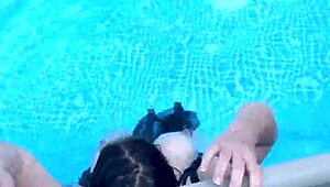 Beautiful Girls Enjoy Pool Time