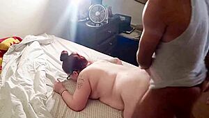 i got fucked hard as bbw with convulsing orgasms in bedroom quickie