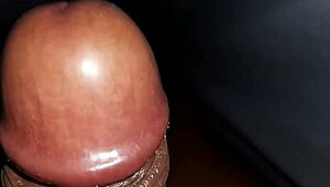 look at this black cock exploding during a hot handjob