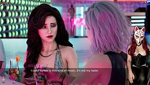 Ms Denvers dances at 40 in the nightclub.