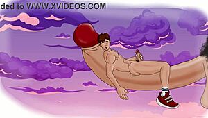 In this gay cartoon, hunky characters explore wild cum-filled dreams.