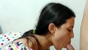 ven hermanastro dejame ver a que sabe esa enorme polla tuya despues quiero que me folles - porno en espanol