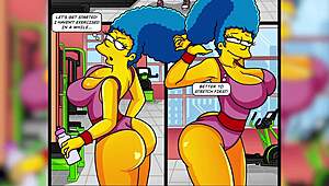 Butt on the Nape Project: Big Butt Milf in Hot Simpsons Simptoons Action