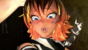 Fat Anime Cow Girl Pounded Hard Against The Cage!