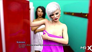 naked girls play locker room game