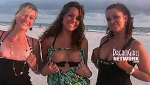omg, shy first time flashing on florida beach, so nervus