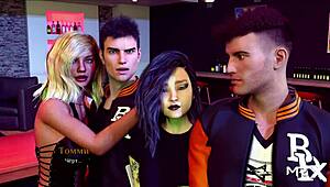 naked girls play locker room game