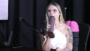 Oh wow, can Naty Varga handle that massive cock in sheer red lingerie?