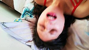 wow, riding that latina shemale's pussy feels amazing, so tight and wet!