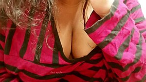 Asian Lady With Big Tits And Sexy Boobs Poses Seductively