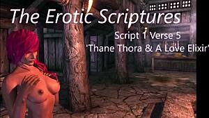 i explore erotic scriptures with thane thora in public scene
