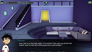 Amity Park parody uncensored shower fun with bathing scenes