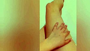 a young girl's legs crave the touch of strong hands leading to a luxurious orgasm