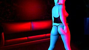 She undresses in VR, ripping clothes for big tits and ass fuck in thicc edition.