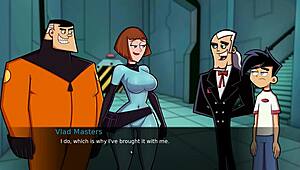 Amity Park parody uncensored shower fun with bathing scenes