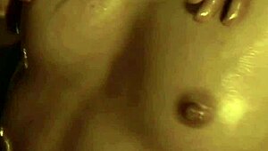 Graceful dance showcasing her nude body