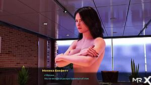 Girl Teasingly Reveals Breasts In Red Suit