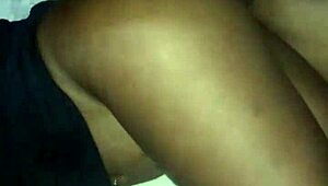 Fucking the ebony slut's ass with big black cock