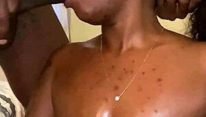 thick big titty babe sucks bbc then missionary fucks