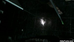 abigail mac showing off big tits and more in backstage footage.