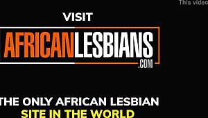 Motorboat Those Juicy Ebony Titties in Hot Lesbian Action Girl