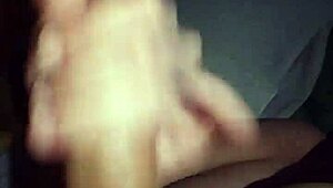 i was jerking my guy off until he blew his load all over my mom's bed when she wasn't home