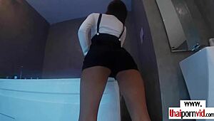 Asian Teen 18+ Gives Boyfriend Sexy Footjob