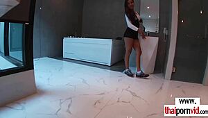 Asian Teen 18+ Gives Boyfriend Sexy Footjob