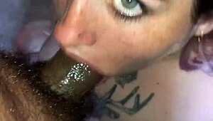 Blonde Girlfriend Deepthroats Cock All Day Long