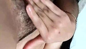 Latina amateur squirts hard in homemade dirty talk clip.